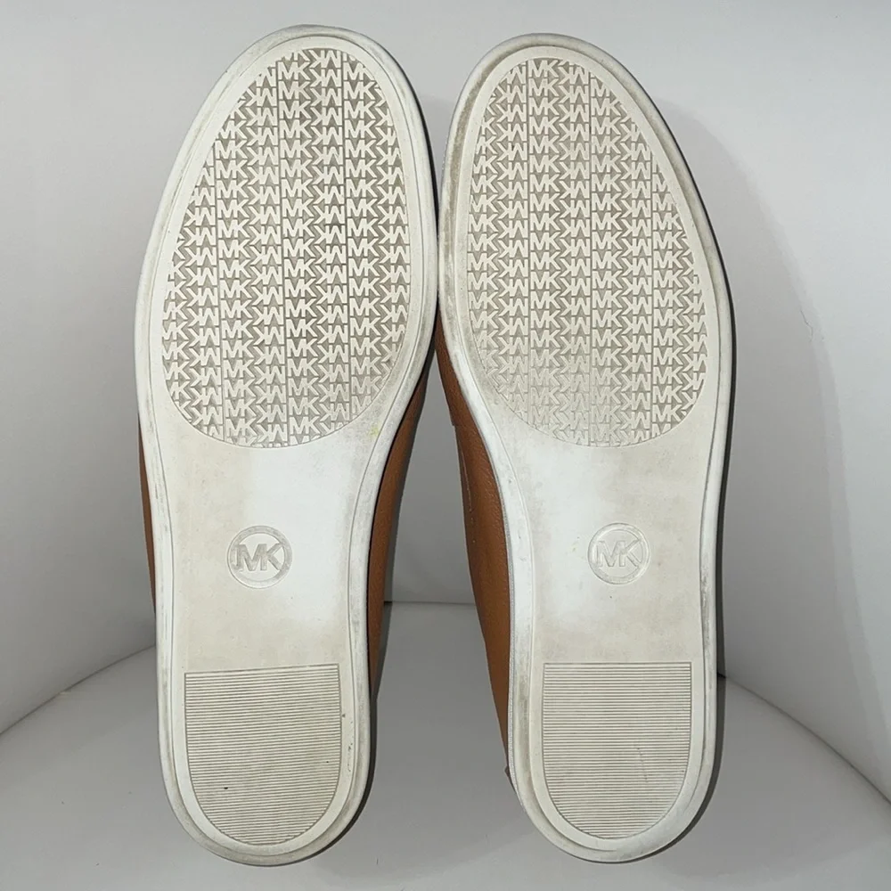 MICHAEL Michael Kors Callahan Camel Leather Tassel Moccasin Slip on Loafer‎ 8 M